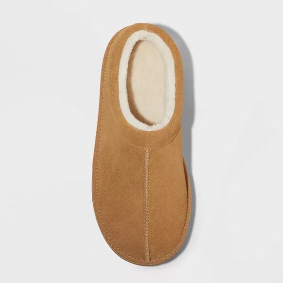 Women's Kaya Genuine Leather Clog Slipper Tan Size 9 - Picture 3 of 4